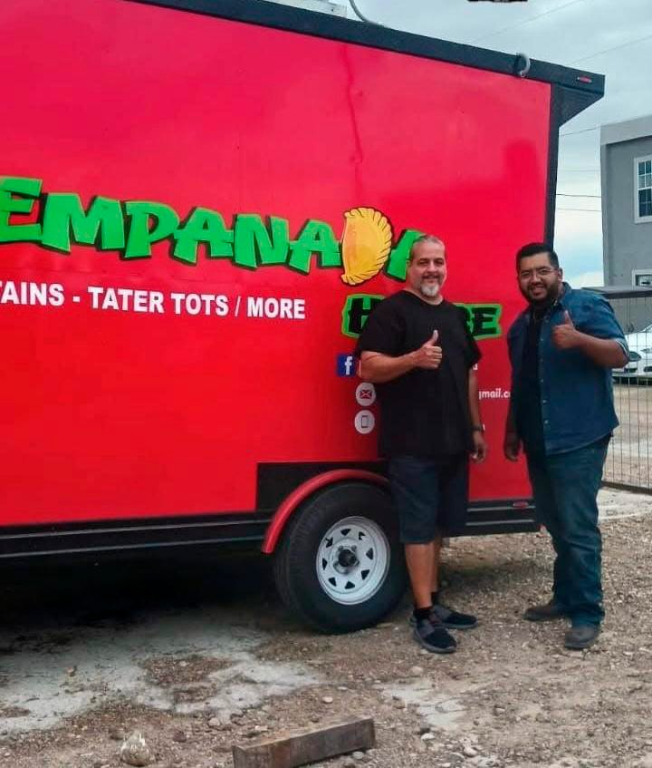 Customer with their new food trailer
